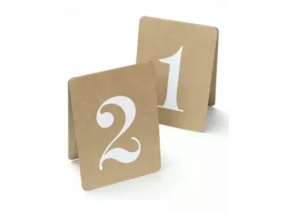 bulk buys AF567 - Rustic Wedding Table Numbers 1-12 for Event Seating