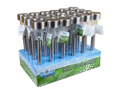 bulk buys DD206 - 11-Inch Solar Garden Lights - Countertop Display of 20