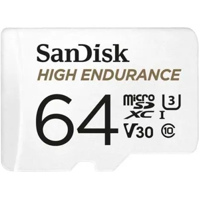 Western Digital SDSQQNR-064G-AN6IA - SANDISK HIGH ENDURANCE MICROSDXC, 64GB, U3, V30, C10, FULL H