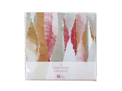 bulk buys AF572 - Colorful Crepe Paper Streamers - 3 Pack for Celebrations