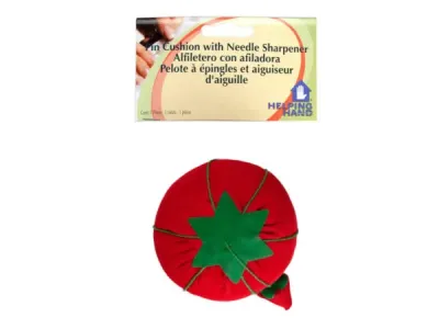 bulk buys LL206 - Classic Tomato Pin Cushion with Emery Strawberry Sharpener