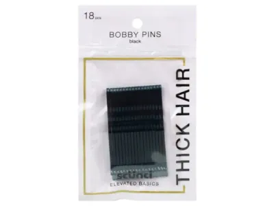 bulk buys HP167 - 18 Count Black Bobby Pins for All Hairstyles