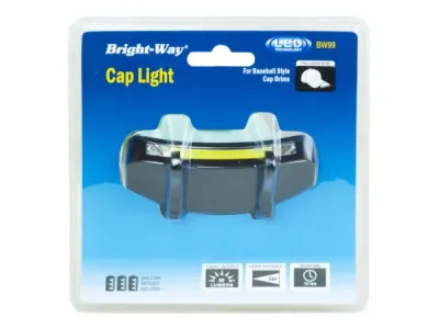 bulk buys LL291 - Bright-Way LED Clip-On Cap Light with Dual Modes