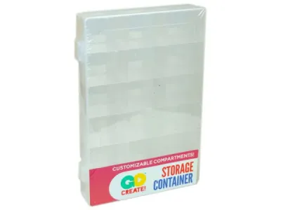 bulk buys SC649 - Stackable Craft Storage Container with Custom Compartments