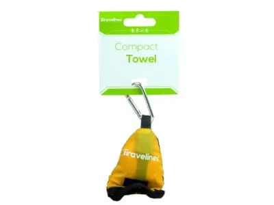 bulk buys FB499 - Compact Yellow Microfiber Towel for Travel