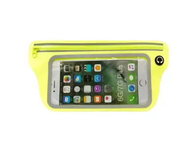 bulk buys FB484 - Waterproof Yellow Cell Phone Sports Belt for Active Lifestyl