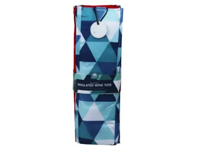 Bulk Buys BK111 - Stylish Insulated Wine Tote Set - 4 Chic Designs