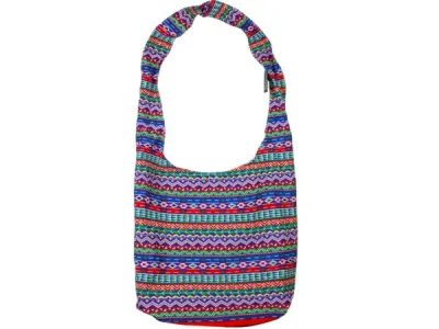bulk buys BB783 - Large Tribal Print Fabric Hobo Bag