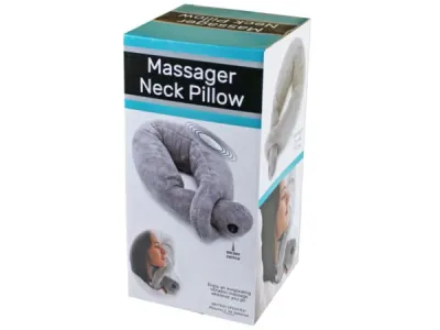 bulk buys GE044 - Comfort Neck Massage Pillow with Vibration Features