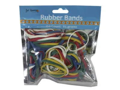 bulk buys EC347 - Colorful Rubber Bands - Assorted Sizes, 100 Count