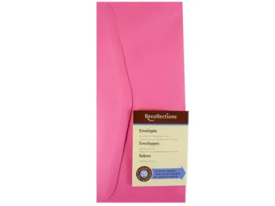 bulk buys AF669 - 20 Count Bright Pink Mailing Envelopes for Invitations