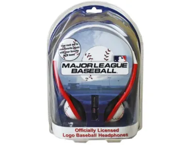 bulk buys BB712 - Boston Red Sox MLB Team Graphic Headphones