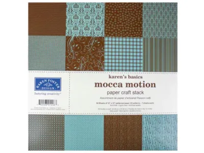 bulk buys CS074 - Moca Motion 12 x 12 Paper Pad - 84 Sheets of Craft Paper