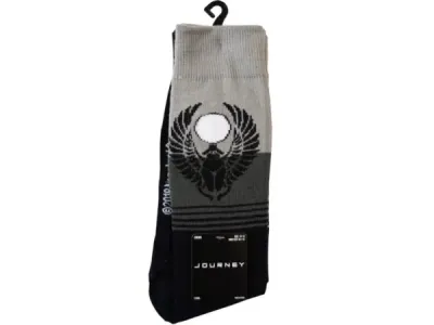 Bulk Buys GT111 - Journey 2 Pack Mens Crew Socks Size 10-13