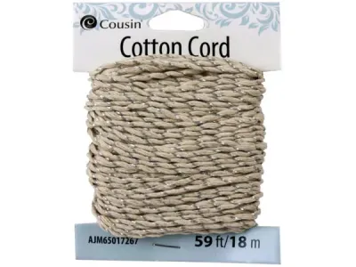 bulk buys FD247 - 59 ft Cream and Silver Decorative Cord - Versatile and Styli