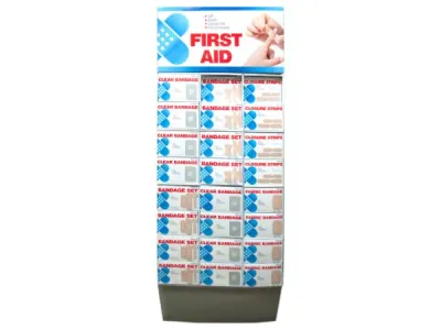 Bulk Buys HX464 - Assorted Bandages in Convenient Floor Display Unit
