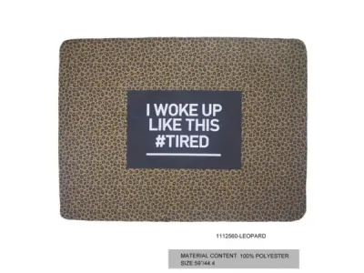 bulk buys GH773 - I Woke Up Like This Tired Fleece Blanket - 45 x 62