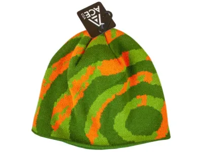 Bulk Buys BB778 - Mens Bullseye Knit Orange Beanie - Stylish & Warm Winter Wea