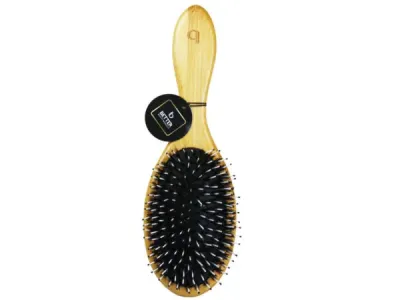 bulk buys DB201 - Sustainable Bamboo Oval Paddle Hair Brush