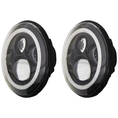 HEISE LED Lighting Systems HE-PBHL702 - 7IN RND 4 LED HDLIGHT BLK