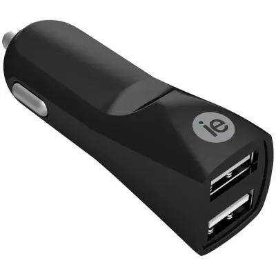 iEssentials IEN-PC32A-BK - 3.4A 2 USB CAR CHRGR