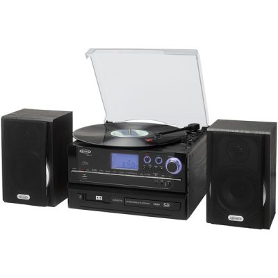 JENSEN RA50285 - Jensen 3-speed Stereo Turntable Cd Recording System With Cas