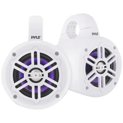 PYLE PLMRLEWB47WB - 2 MRN TOWER SPKR WHT