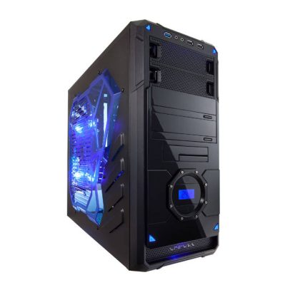 Apevia X-DREAMER4-BL - Apevia X-DREAMER4 No Power Supply ATX Mid Tower (BlackBlue)