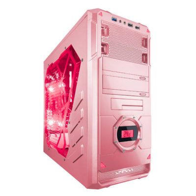 Apevia X-DREAMER4-PK - Apevia X-DREAMER4 No Power Supply ATX Mid Tower (BlackPink)