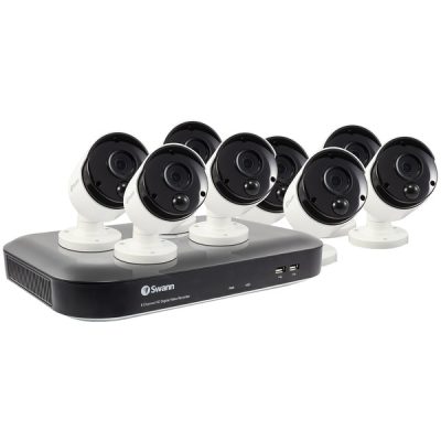 Swann SWDVK-855808-US - 8CH DVR 8X4K BLT CAM WHT