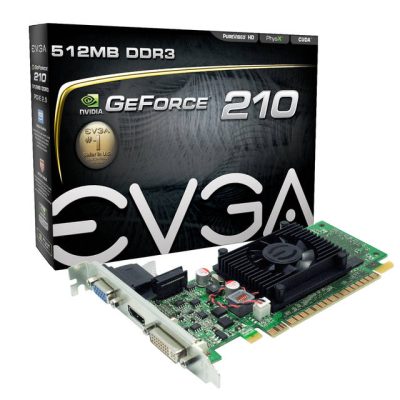 EVGA 512-P3-1310-LR - EVGA NVIDIA GeForce 210 512MB GDDR3 VGADVIHDMI PCI-Express V