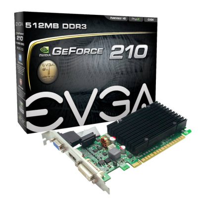 EVGA 512-P3-1311-KR - EVGA NVIDIA GeForce 210 512MB GDDR3 VGADVIHDMI PCI-Express V