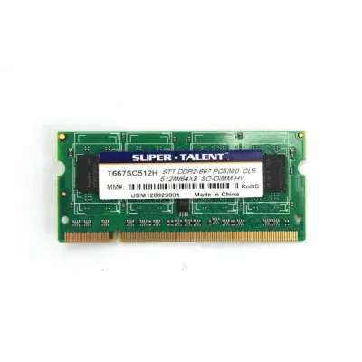 Super Talent T667SC512H(SZ) - Super Talent 512MB DDR2-667 SODIMM Notebook Memory