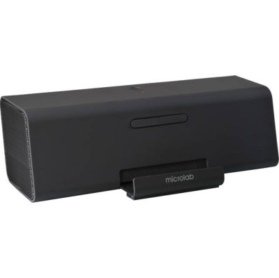 Microlab MD220BLACK - Microlab MD220 Wired 3.5mm Portable Stereo Speaker w Retract