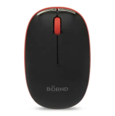 BORND E220 BLACK - BORND E220 Wireless 2.4GHz Optical Mouse - Sleek Black Desig