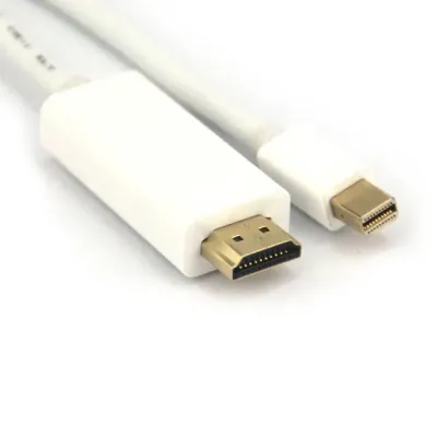 VCOM CG681-6.6FEET-WHITE - VCOM 6.6ft DisplayPort to Mini DisplayPort Cable - White