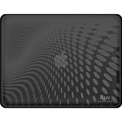 ILUV ICC802BLK - iLuv Black Flexi-Clear Case with Dot Wave Pattern for iPad