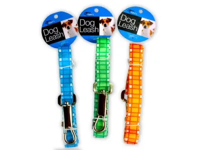 dukes DI168 - Trendy Plaid Dog Leash - 4 Feet Long