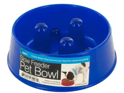 Dukes HX129 - Durable Slow Feeder Bowl for Dogs - 7.5 Diameter