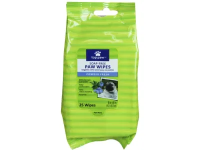 bulk buys KM244 - Paw Wipes for Dogs - 25 Count Powder Fresh Scent