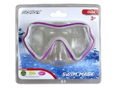 bulk buys EC381 - PTX Coastal Gear Kids Swim Mask - Green & Pink Options