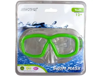 bulk buys EC382 - PTX Coastal Gear Youth Swim Mask - Green & Red Assorted