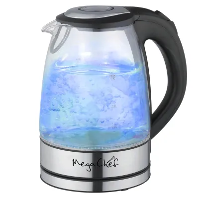 MegaChef MGKTL-1761 - MegaChef 1.7Lt. Glass and Stainless Steel Electric Tea Kettl