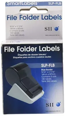 SEIKO SLP-FLB - SEIKO SLP-FLB WHITEBLUE FILE FOLDER LABELS - DESIGNED PERFEC