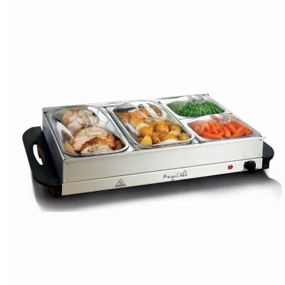 MegaChef MC-9003C - MegaChef Buffet Server & Food Warmer With 4 Removable Sectio