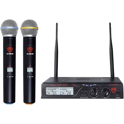 NADY U-2100 HT BAND A/B - Nady U-2100 HT BAND AB Dual UHF 100-Channel Wireless Handhel