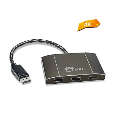 Siig DHCEDP0D12S1 - Displayport 3 Port Splitter