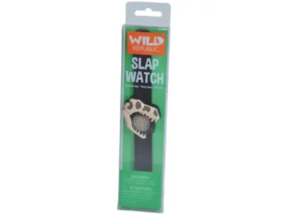 bulk buys DD414 - Wild Republic T-Rex Skeleton Kids Slap Watch