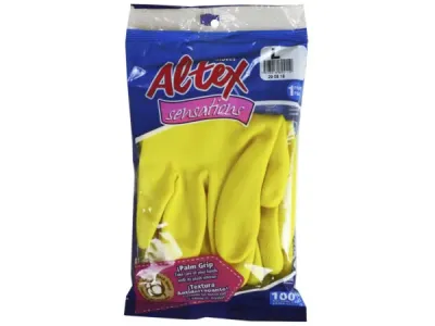 bulk buys KL824 - Altex Sensations Cotton Lined Cleaning Gloves - Small Size