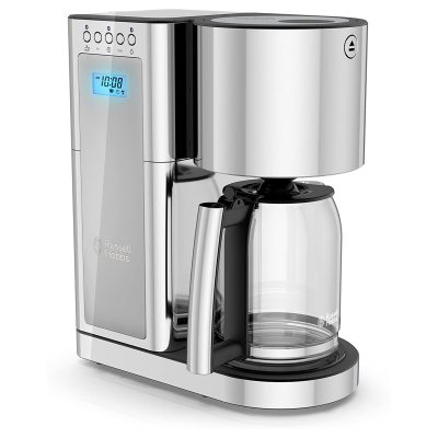 Russell Hobbs CM8100GYR - Russell Hobbs Glass 8 Cup Coffeemaker in Silver and Stainles
